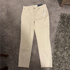 Talbots Off-White Ankle Jeans